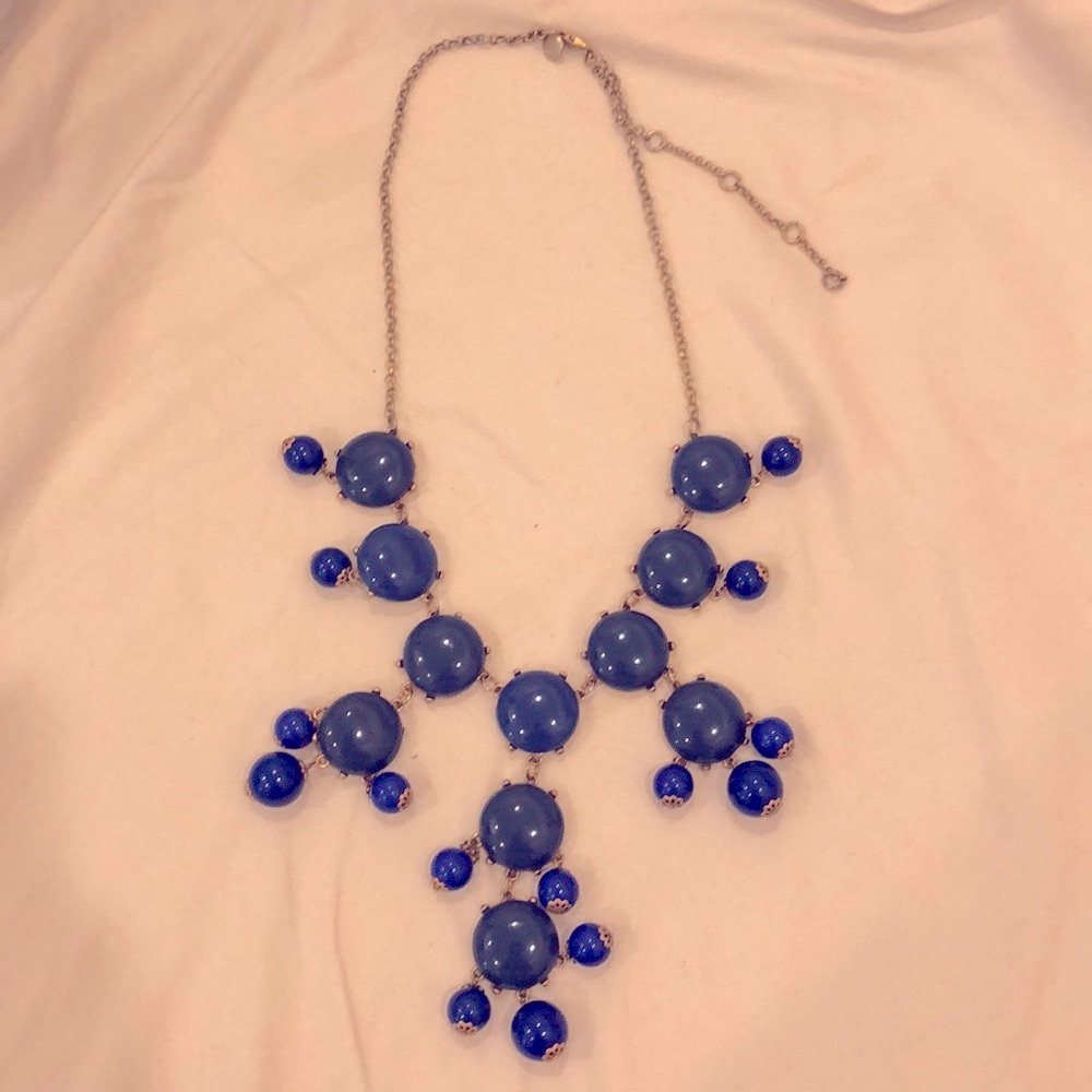 J.Crew Statement Necklace Blue